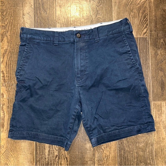 American Eagle Outfitters Other - American Eagle Outfitters Men's Navy Flat-Front Cotton Shorts